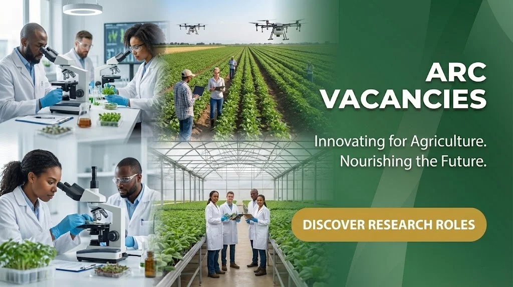 ARC Vacancies in Agricultural Research Council South Africa