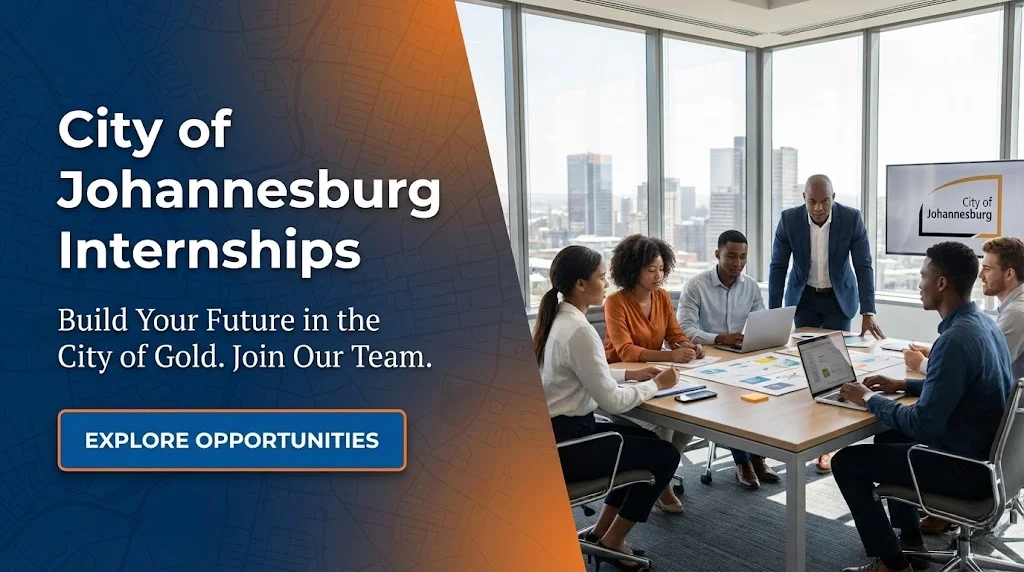 City of Johannesburg Internships for Matriculants