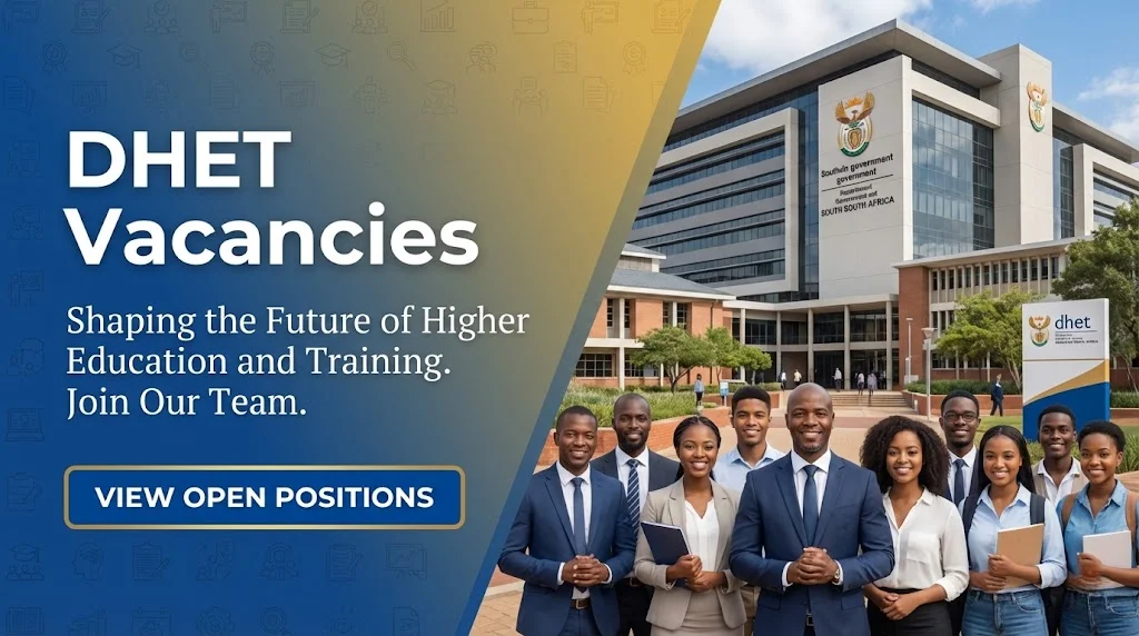 DHET Vacancies in Department of Higher Education and Training in South Africa