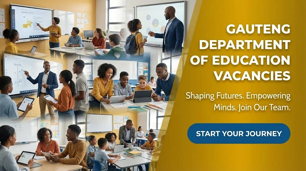 Gauteng Department of Education Current Vacancies Apply Online