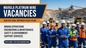 Marula Platinum Mine Vacancie in Gauteng & Across South Africa