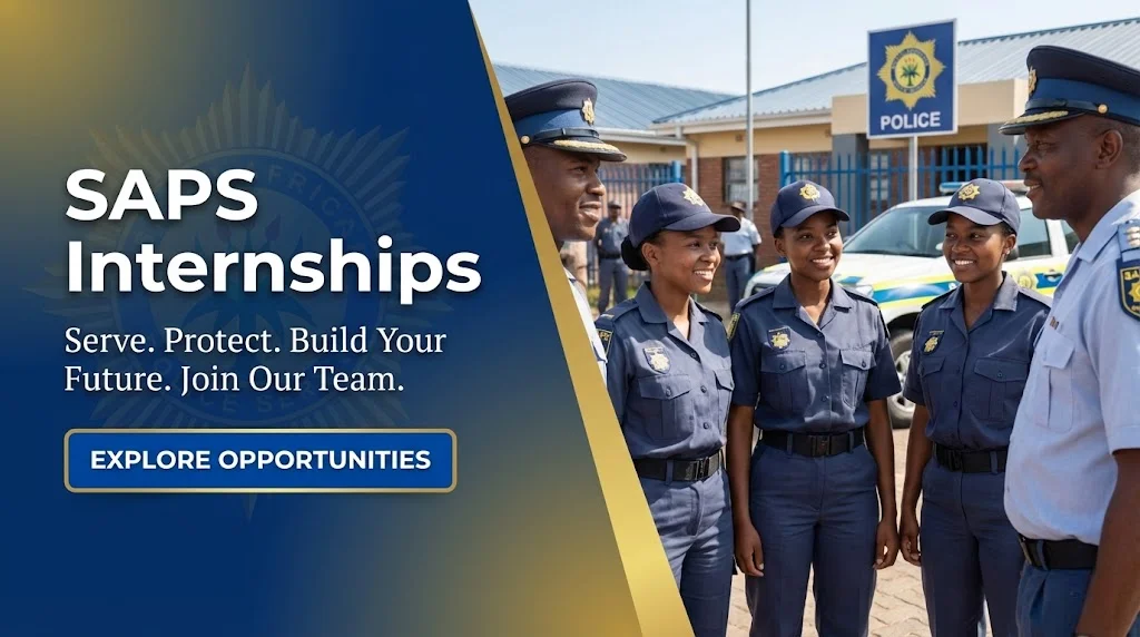 SAPS Internships for Students Apply for Online Recruitment