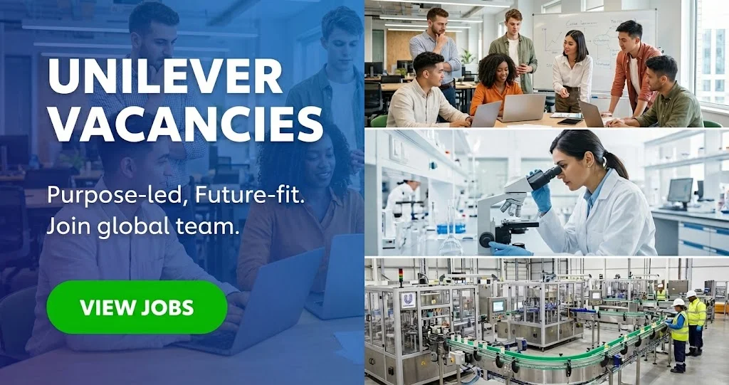 Unilever Vacancies Full-time & Part-time Jobs Opportunities