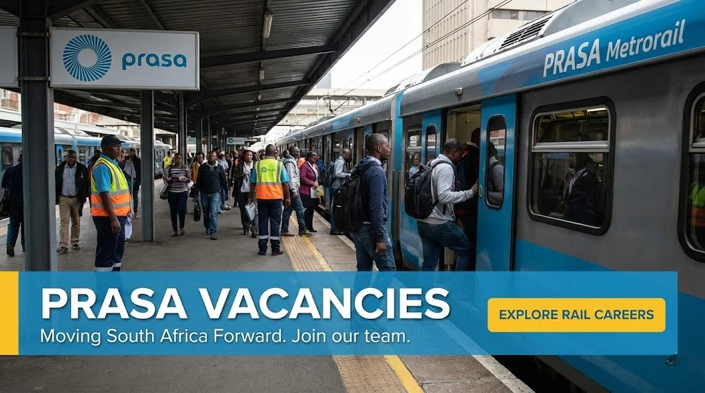 PRASA Vacancies in Passenger Rail Agency of South Africa Apply Now