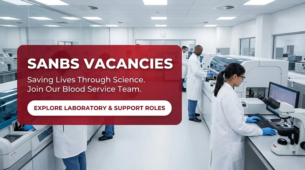 SANBS Vacancies in South African National Blood Service Apply Online